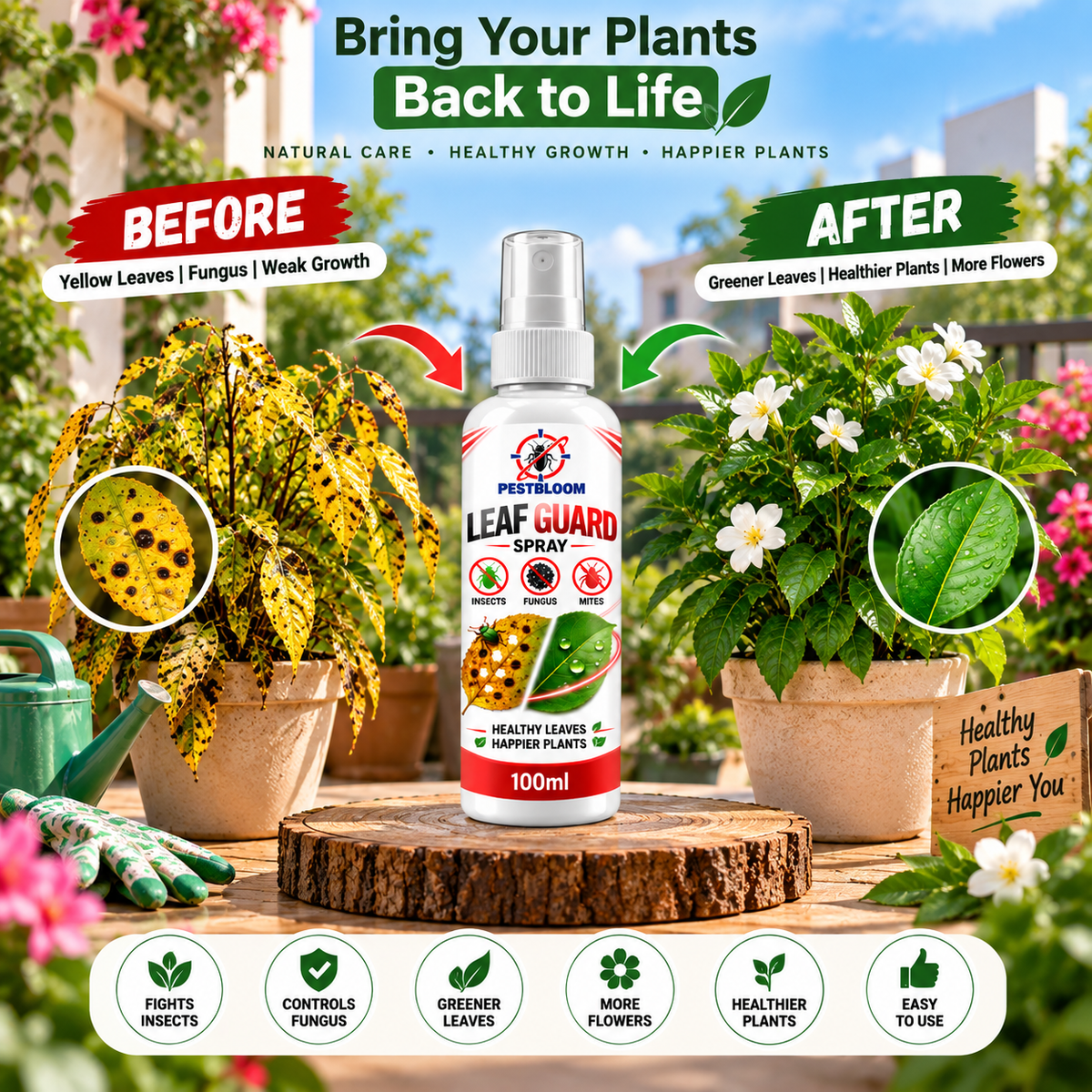 PESTBLOOM™ Leaf Guard Spray ( Pack Off 2🔥 )