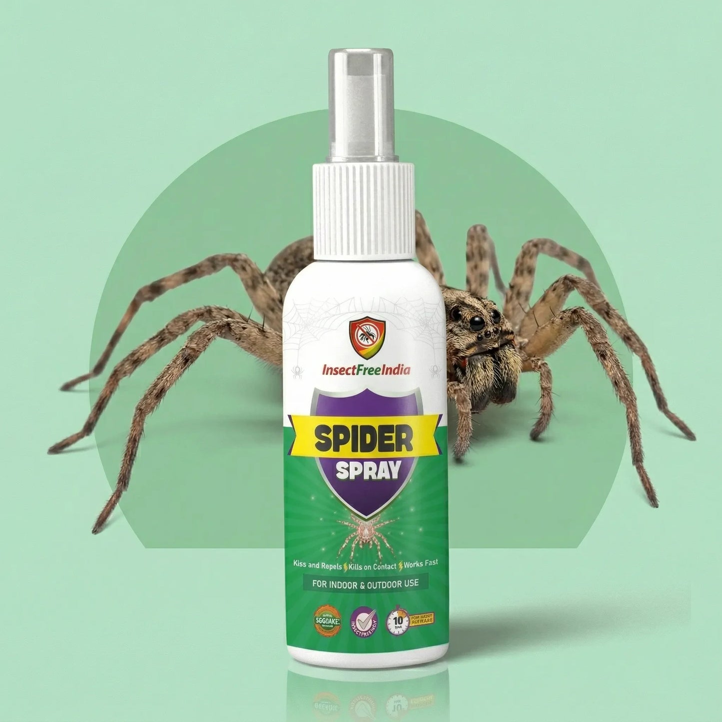Spider Repellent Spray for Home & Office | Herbal Natural Formula | Indoor & Outdoor Use | Insect Free India