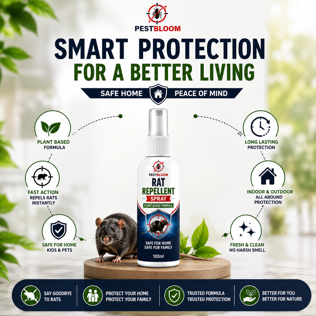 PestBloom Rat Control Spray ( Pack Off 2🔥 )