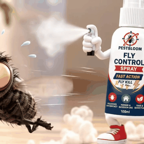 PESTBLOOM Fly Control Spray – Fast Action Fly Killer | 100ml ( Pack Off 2🔥)