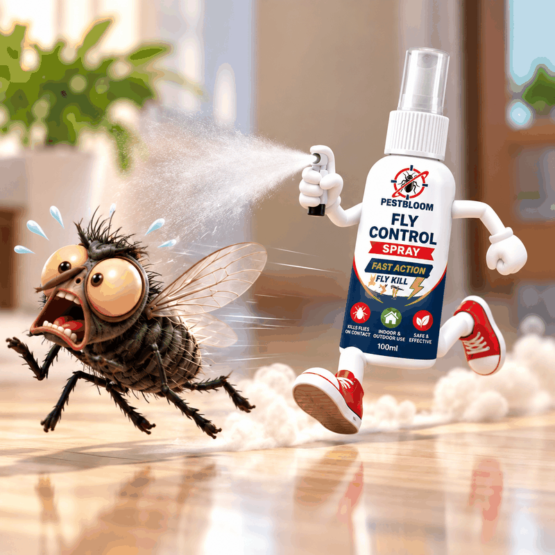 PESTBLOOM Fly Control Spray – Fast Action Fly Killer | 100ml ( Pack Off 2🔥)